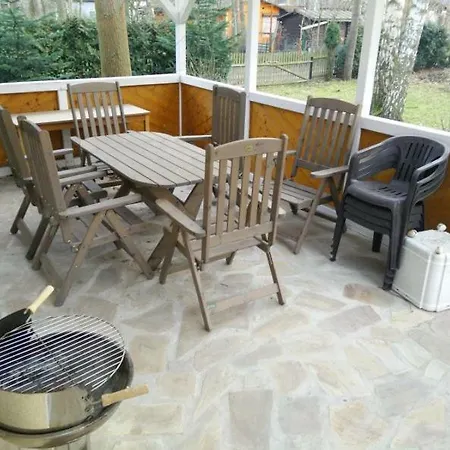Gemutlicher Ferienbungalow Am Felsensee Bei Pretzien Extérieur photo